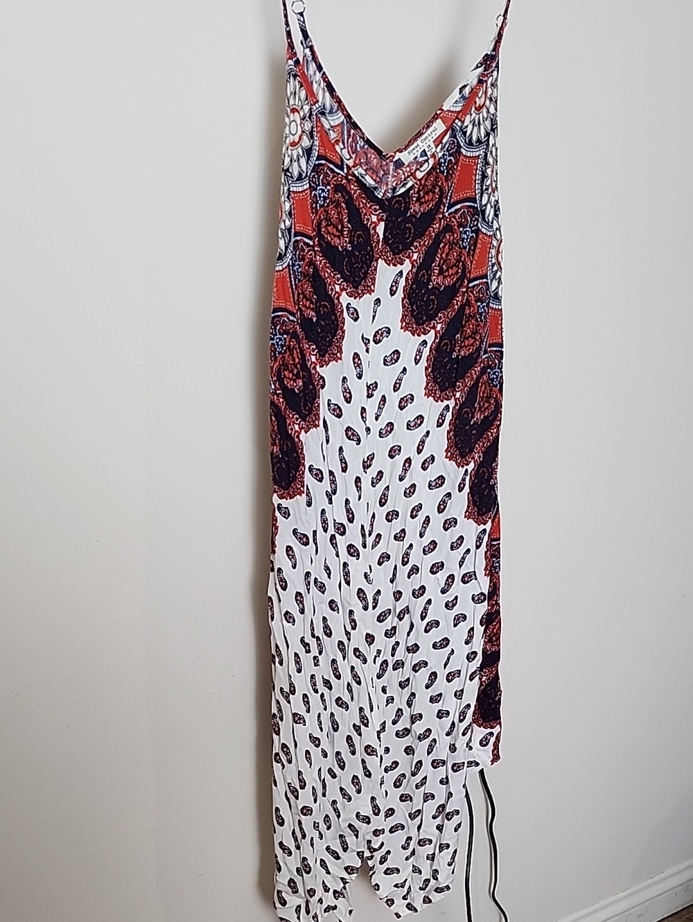 Speed Control Paisley Print Hankerchief Dress